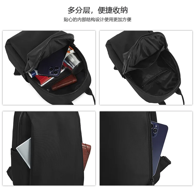Mini Backpack for Men, Fashionable and Trendy Casual Small Backpack, Mini Lightweight and Waterproof Oxford Cloth Travel Bag 4