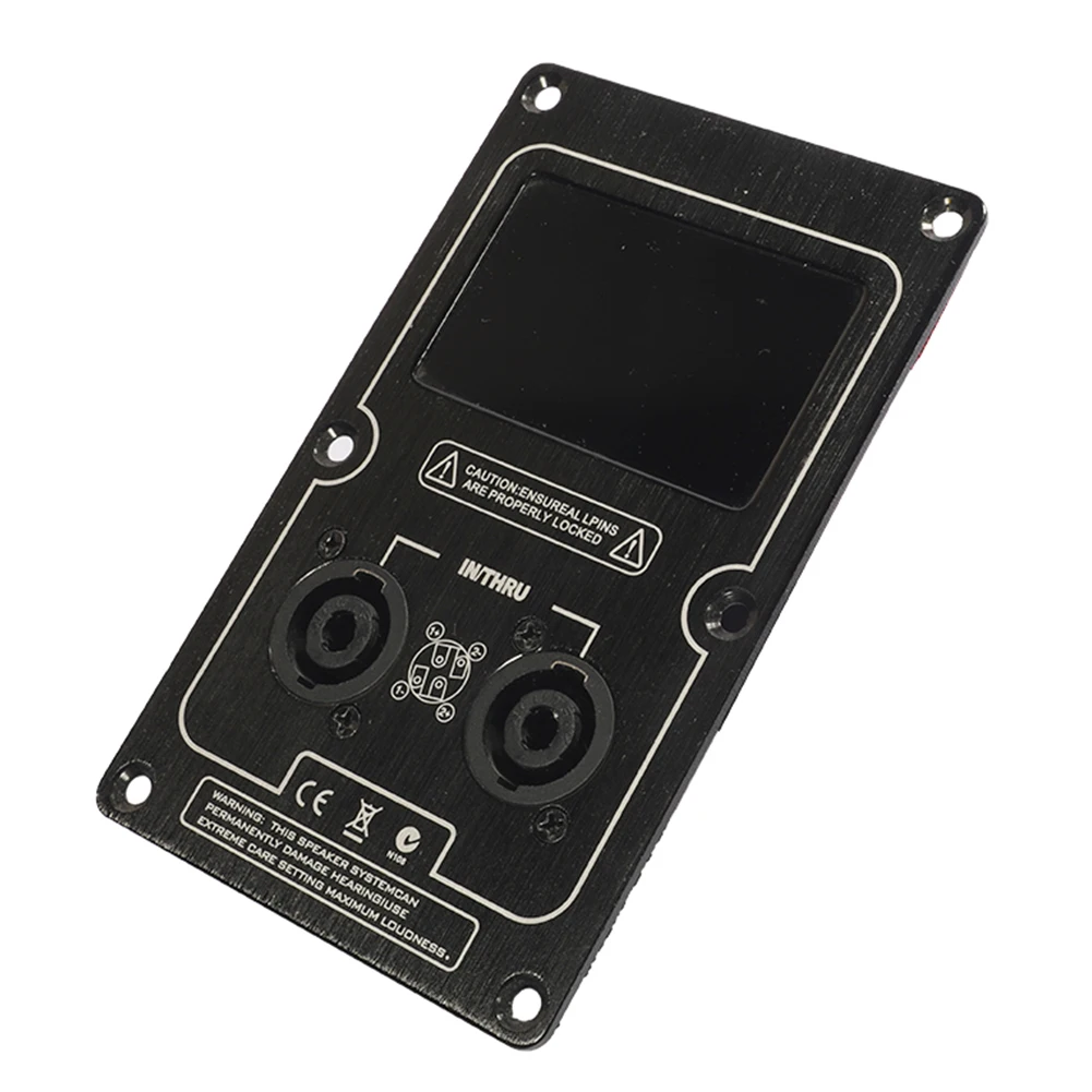 Junction Box Back Panel Plate Versatile Use Socket Junction Box Clip Functional Large For Speaker Cabinet Black Prarts