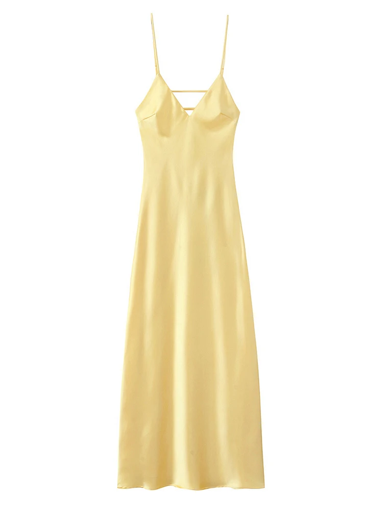 Yellow satin