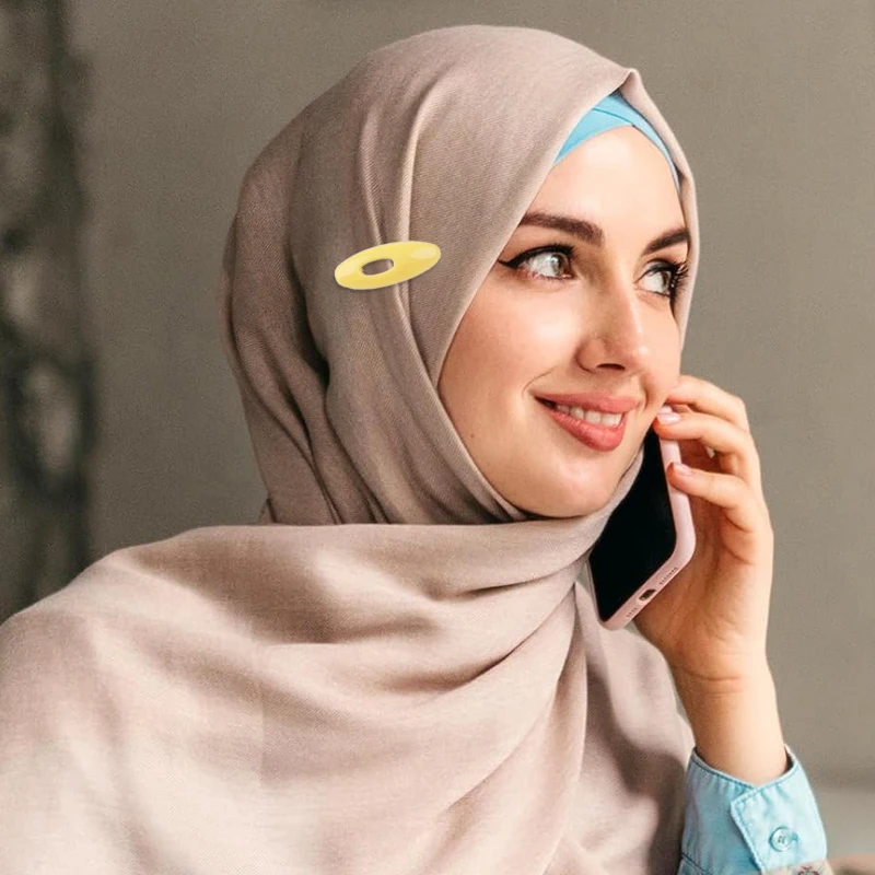 6  12pcs 이슬람 Headscarf 바늘 안전 스카프 핀 색상 플라스틱 스카프 클립 숙녀 헤어 드레싱 의류 장식 용품 TMZ