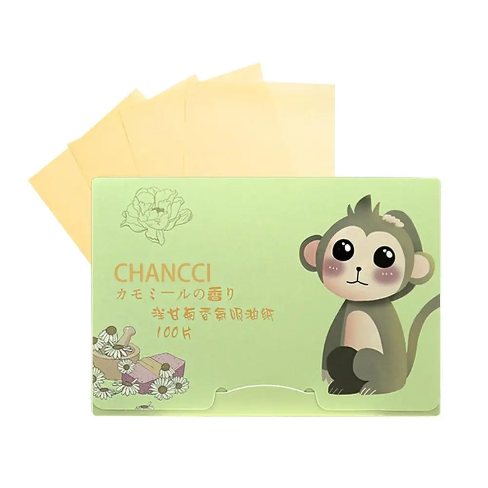 Face oil absorbing paper 100 portable for deep oil control