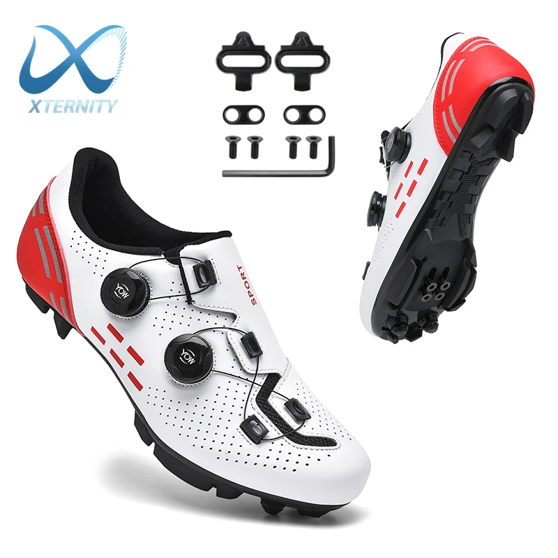

New Arrival MTB Cycling Shoes Unisex Self-Locking Cycling Sneakers Men High Quality Flat Racing Road Bike SPD Cleat Shoes Women