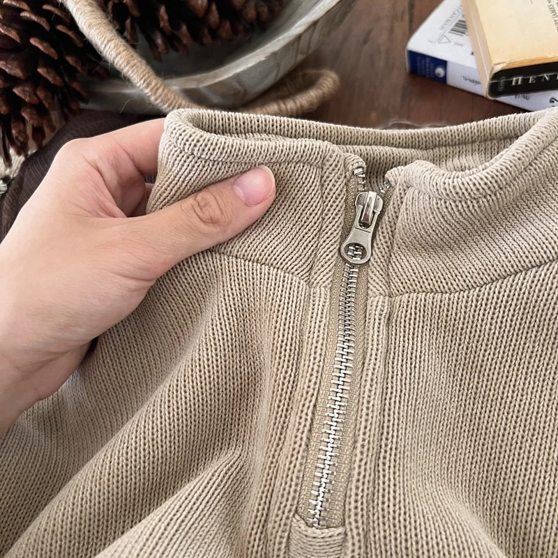 Boys Hoodies Sweatshirts Cotton Thicken Velvet Khaki Warm Winter Autumn Windproof Baby's Kids Children's Clothing