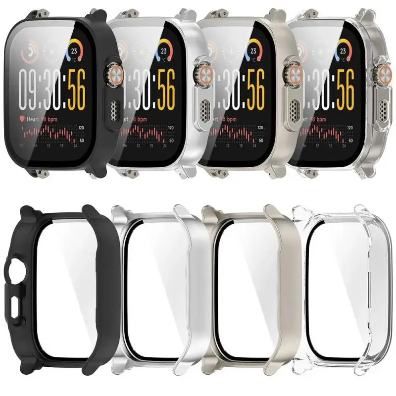 Silicone Band and Protective Case for Smartwatch - Premium Wristband Accessory Set with Screen Protector and Strap