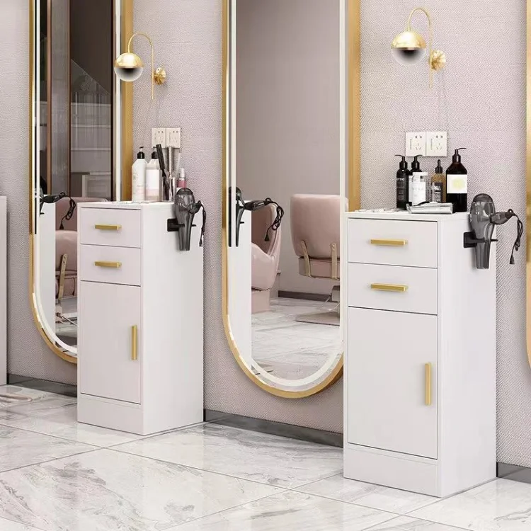 Description Picture 5 of itemWooden Tool Trolley Hair Salon Cart Tools Barber Shop Cabinet Multifunctional Spa Furniture Beauty Salon Supplies Trolley