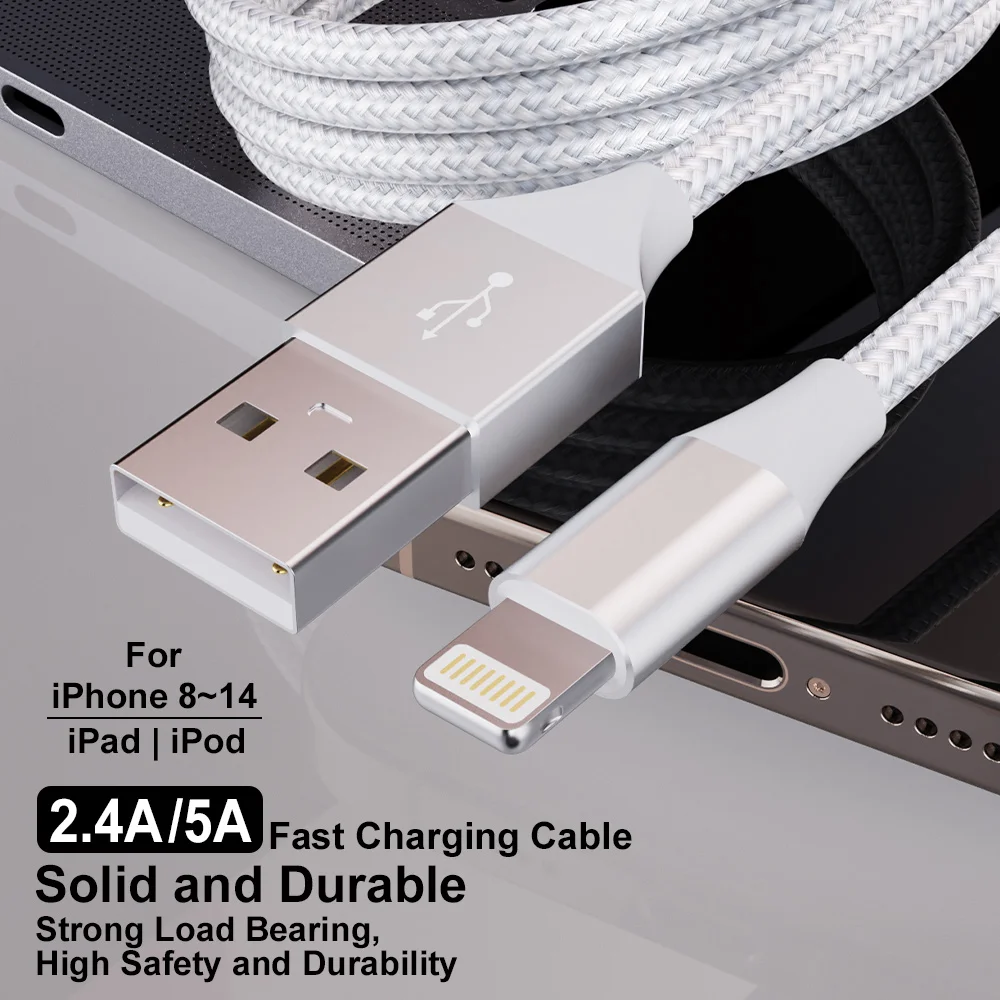 2개입 1개입 MFi 인증 고속 충전 A to Lightning 케이블 USB 데이터 와이어 코드 아이폰 14 13 12 11 X XS용 충전 케이블