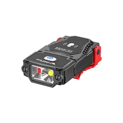 Compact LED Clip-On Headlamp - Adjustable, Waterproof, USB Rechargeable (Hat Clip Light)
