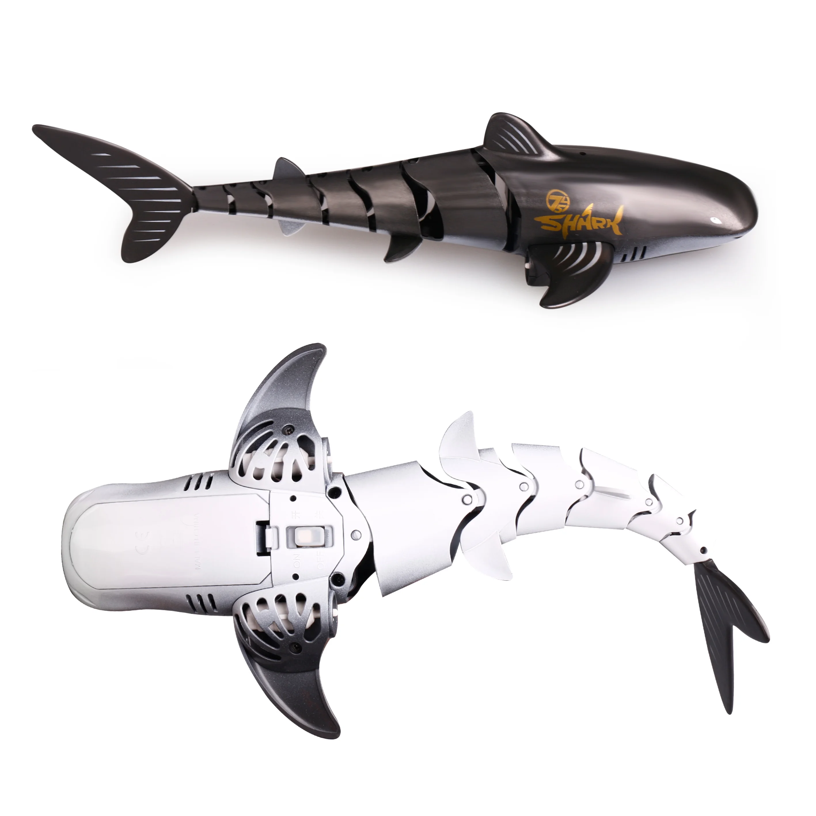 Rc Whale Shark Toy Robots Remote Control Animals Marine Life Tub Pool Electric Fish Children Bath Toys for Kids Boys Submarine