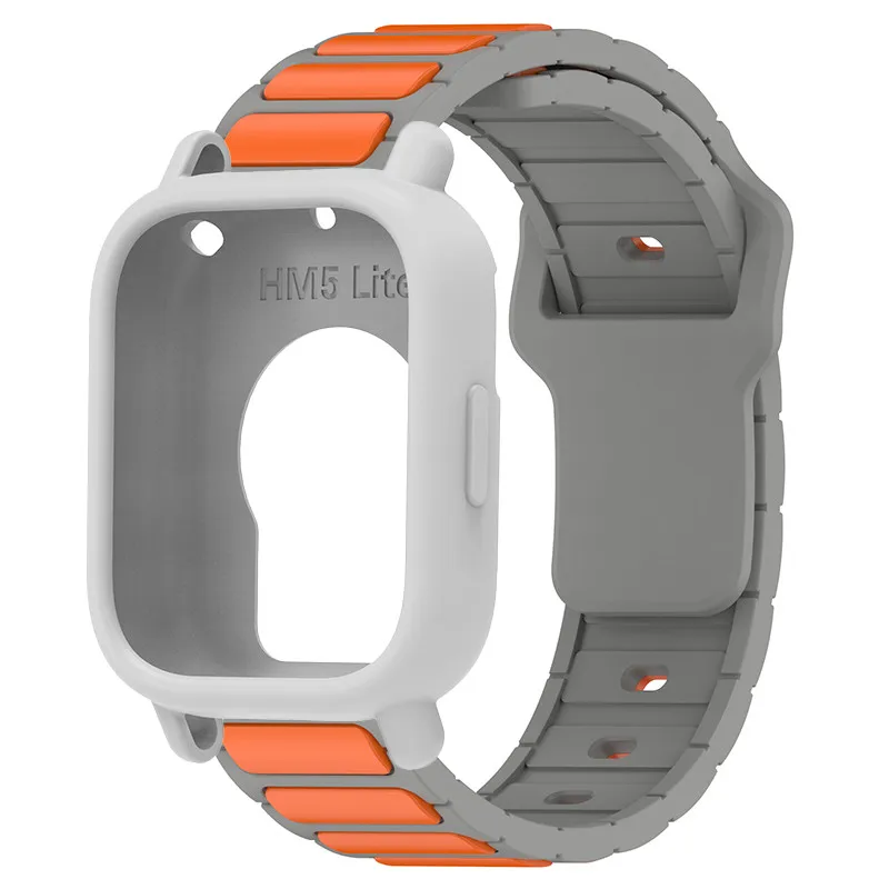 Silicone Protective Case and Strap for Smartwatch - Hollow Out Design