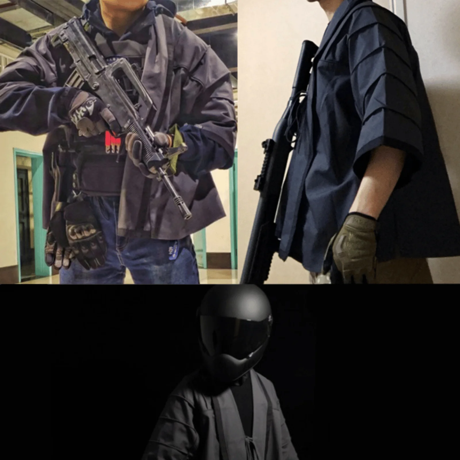 Taktischer Trainingsmantel Mantel Kampf Haori Jacke besticktes Hemd für Airsoft Jagd Outdoor Cosplay – Detail 6