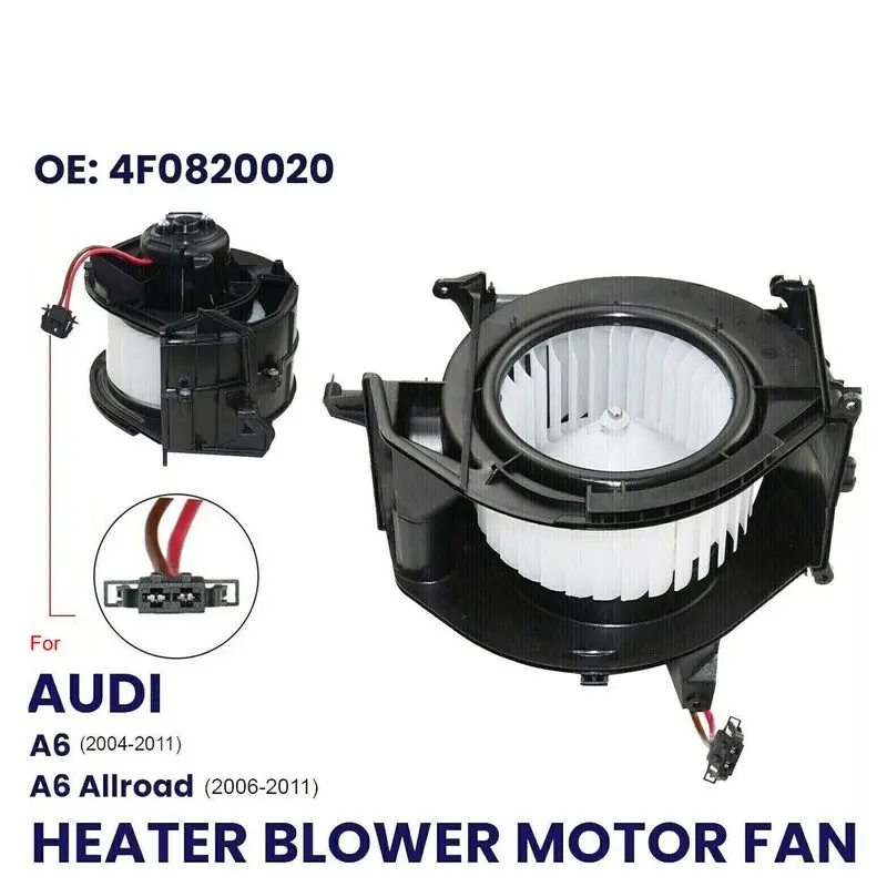 

HEATER BLOWER FAN MOTOR FOR AUDI A6 C6 R8 CLIMATE AIR CON 2005-2011 4F0820020A