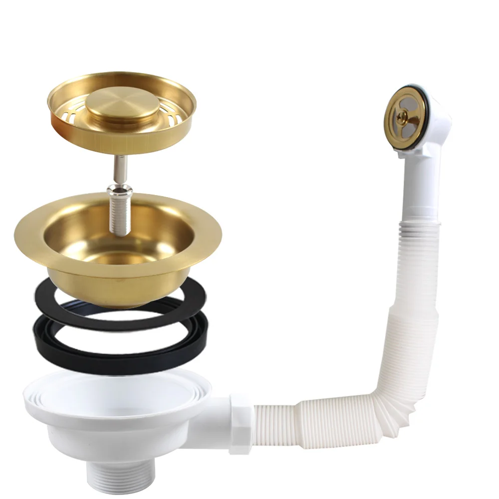 Talea Brushed Golden Strainer 11.4CM Basket Strainer for Kitchen Sink Waste Filter xk267c013 sink filter kitchen sink filter sink strainer kitchen sink strainer