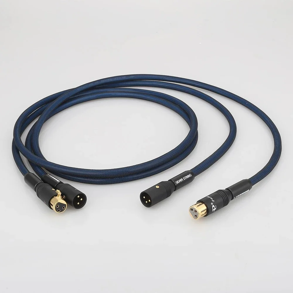 

Audiocrast A10 Hi-End Type 5N OFC pure copper silver plated 2 XLR Male to 2 XLR Female interconnect Cable