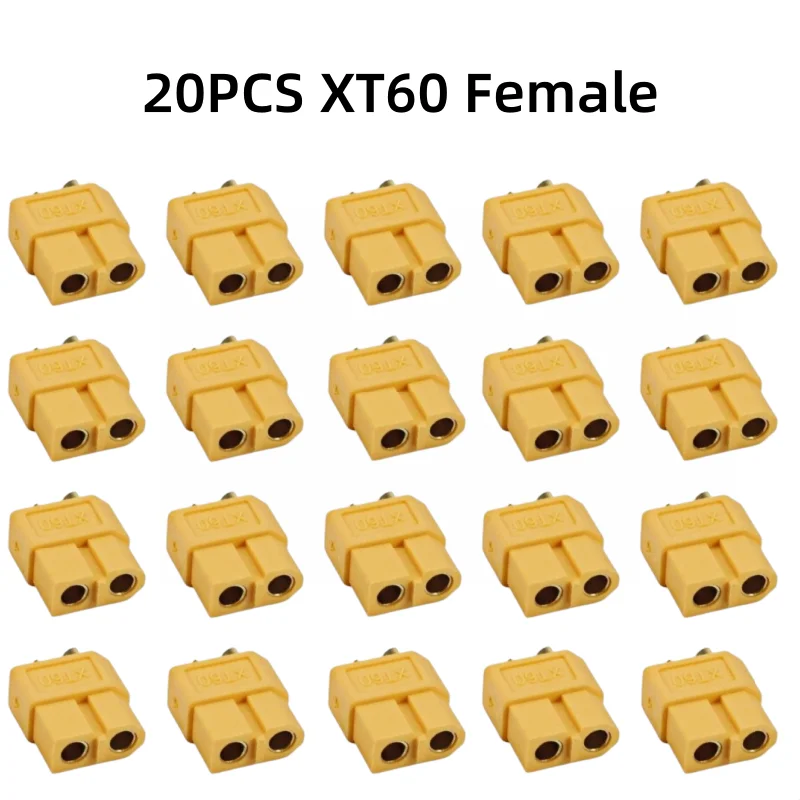 High-Performance XT60 Connector Set - Durable Bullet Power Plugs for RC Lipo Battery and Motor Applications
