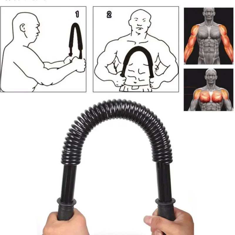 20kg-50kg Hand Holding Spring Arm Exercise Forearm Trainer Arm Stick,Power Twister Heavy Duty Shoulder Chest Exercises Expander
