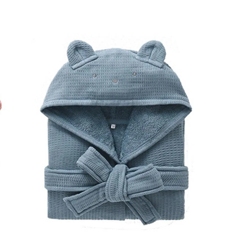 Kinder-Baumwollpyjamas für Frühling und Herbst, Baby-Kapuzenpullover, Bademäntel, weiche und bequeme Pyjamas, Kinderzubehör – Detail 11