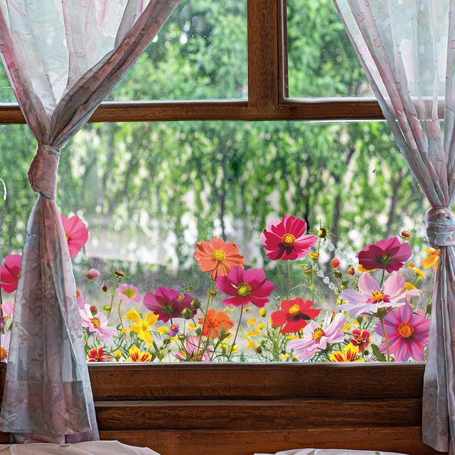 Colorful Flower Wall Stickers 3