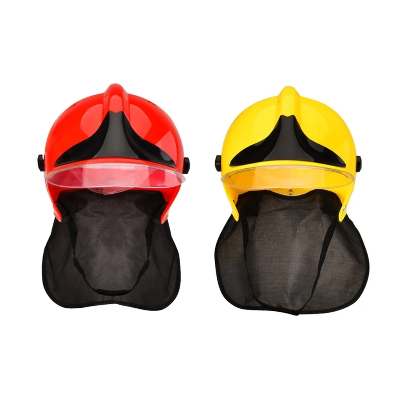 

Halloween Firefighter Cosplay Helmet Fireman Hat Kids Toy Roleplay Costume