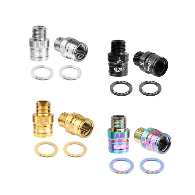 2 Pieces 20mm Bike Pedal Extender, Bike Parts, Easy to Install for Road Bike
