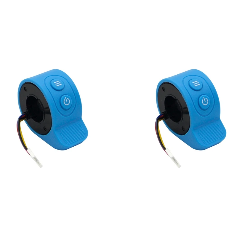 

2X Electric Scooter Accelerator For HX X6 X7 Trigger Accelerator Finger Thumb Throttle Speed Control Switch, Blue