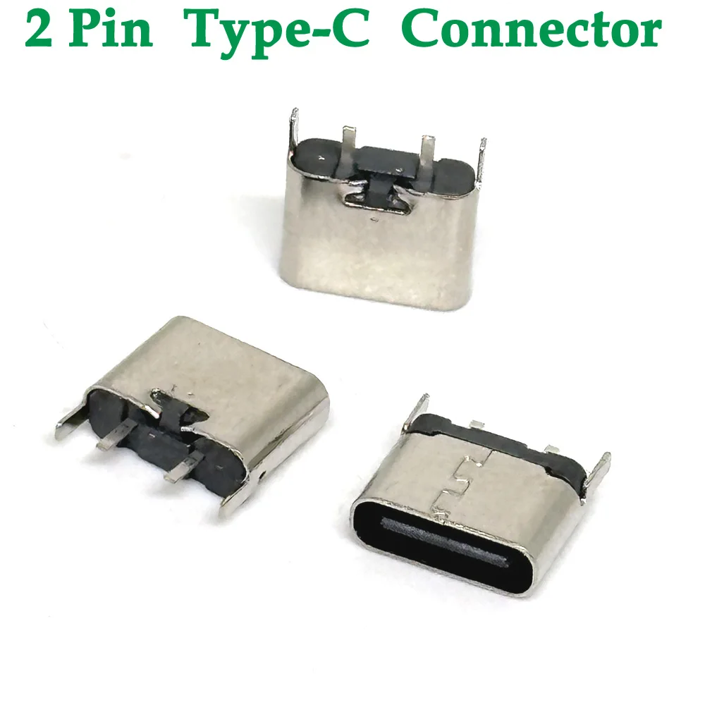 1-30pcs-TYPE-C-Micro-USB-SMT-Connector-Vertical-plug-in-board-2-Pin ...