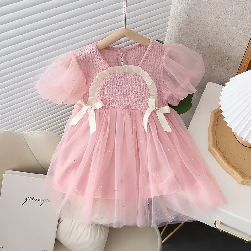 

Summer Baby Girl Clothes 1st Birthday Party Dresses Fashion Cute Bowknot Princess Dress for Girls Baby Clothing Toddler Dress
