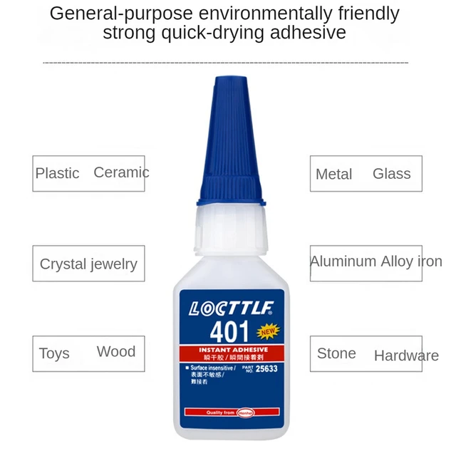 25 X Loctite 401 20g Instant Adhesive Stronger Super Glue Multi-purpose