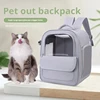 Cat Backpack Outing School Bag Backpack Pet Bag Cat Travel Dog Cat Supplies Transparent Window Large Capacity Portable Cat Bag