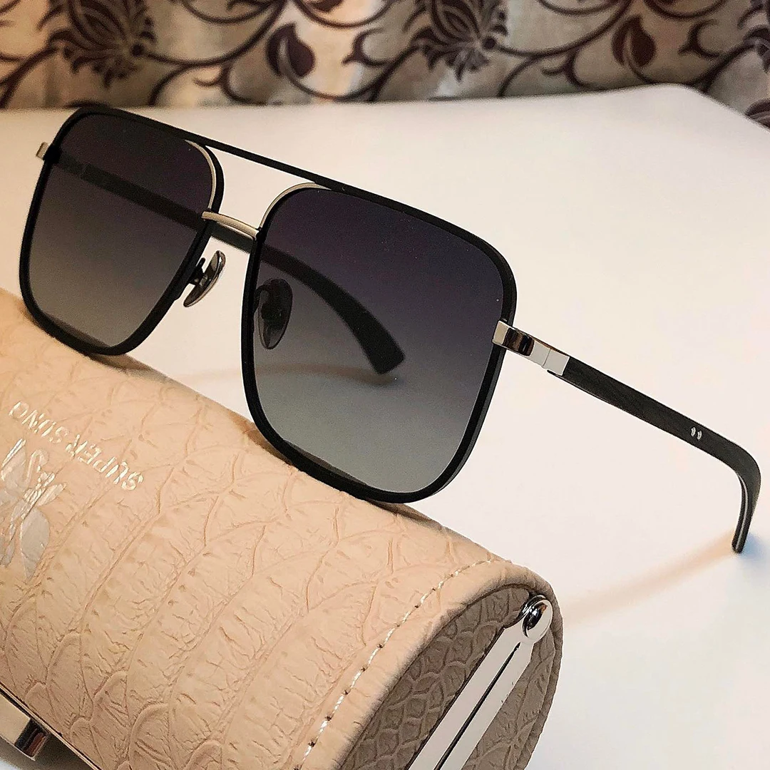 

SUPER SUNG King&Wood SUNGLASSES For Men Women Summer Style Anti-Ultraviolet Retro Plate Full Frame Random Box