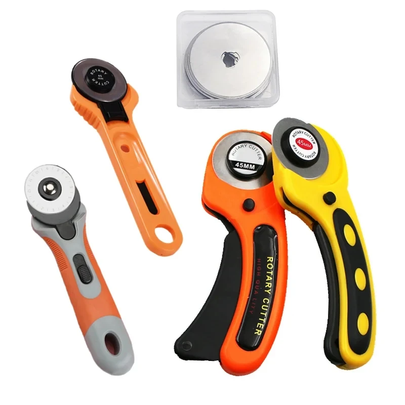 Rotary Cutter DIY Arts Crafts Cutting Cloth Tool Patchwork Roller Wheel Round Knife Sewing Accessories Leather Paper Fabric rotary cutter,craft cutting tool,art knife