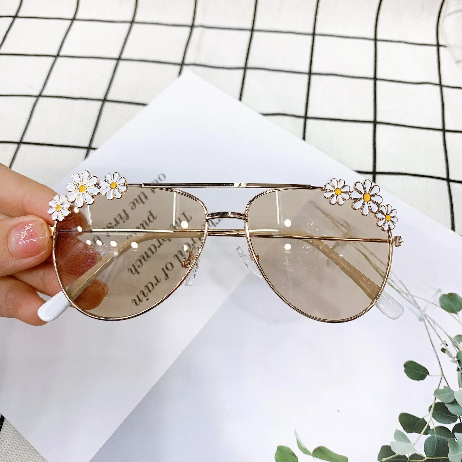 Kids Sunglasses Girls Boys Cute Flower Pilot Outdoor Sun Protection Children Lovely Eyewear Classic, kids sunglasses,children sunglasses