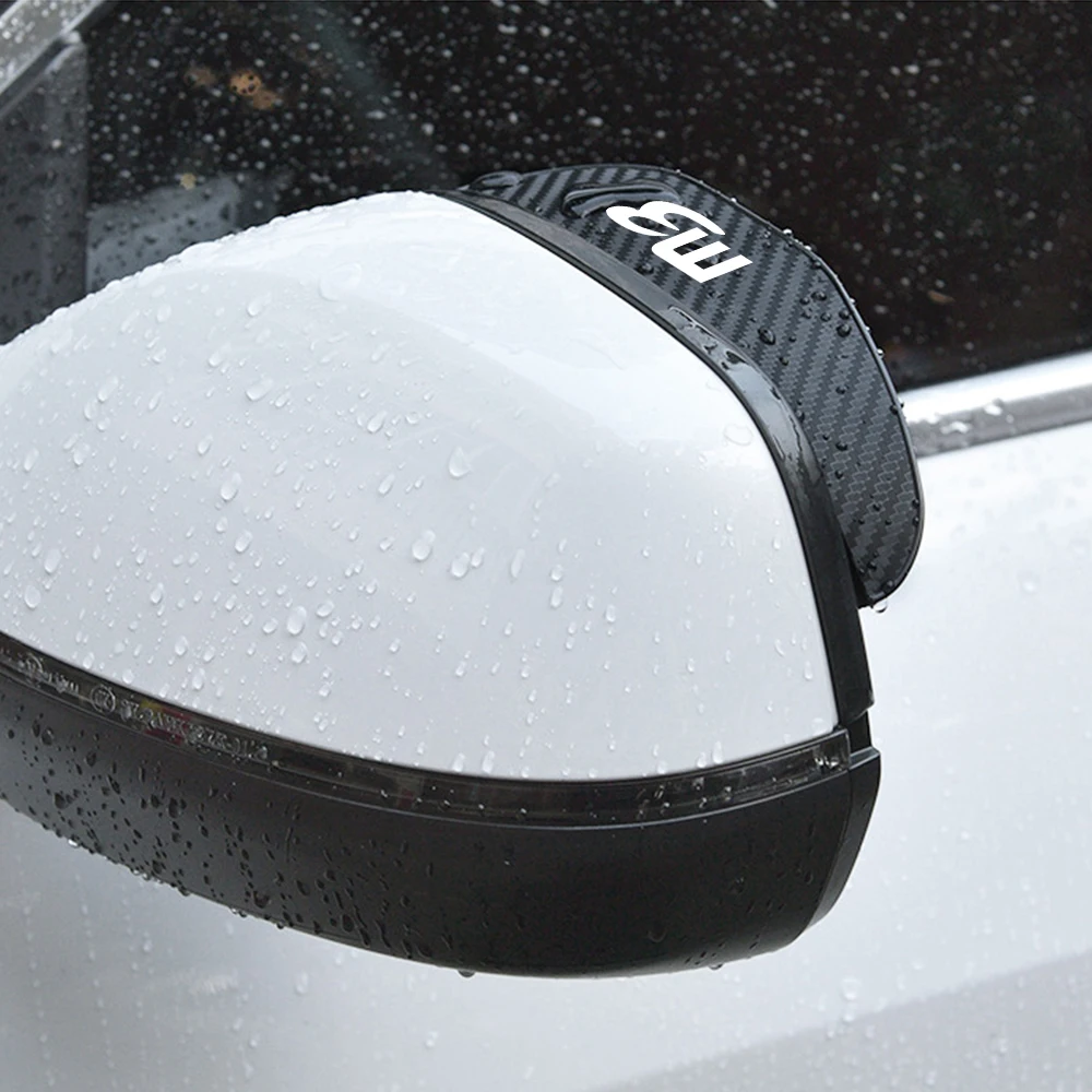 2Pcs car accessoires Awnings Shelters Rearview Mirror Rain Cover Carbon Fiber Side For Mazda cx3 cx5 cx7 cx8 cx9 cx30 m3 m6
