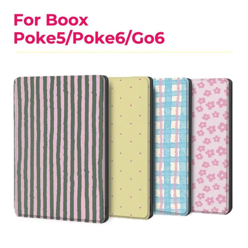 Murmelo Magnetic Frameless Case with Auto Sleep/Wake in Fresh Floral Pattern