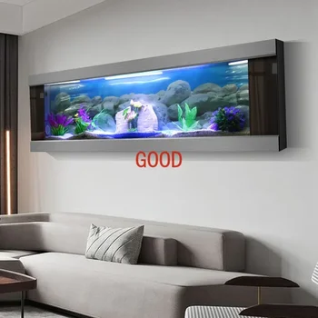 Wall-Mounted Glass Aquarium 4