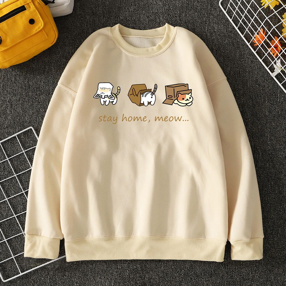 beige color funny cat t shirts with cat cartoon