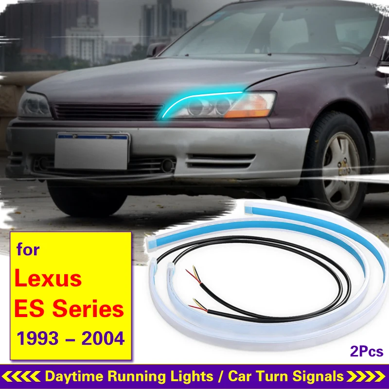 

For Lexus ES 1993-2004 Headlamp Light Guide Strip Scan LED Running Water Light Car Decorative Light Streamer Turn Signal Light