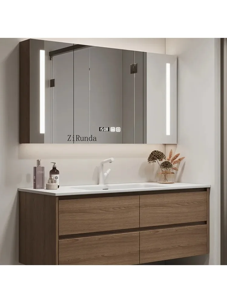 Smart Bathroom Cabinet Fashion Simple Hotel Mirror Cabinet Wall-mounted Store Luxury Furniture Arm&aacute;rio De Banheiro
