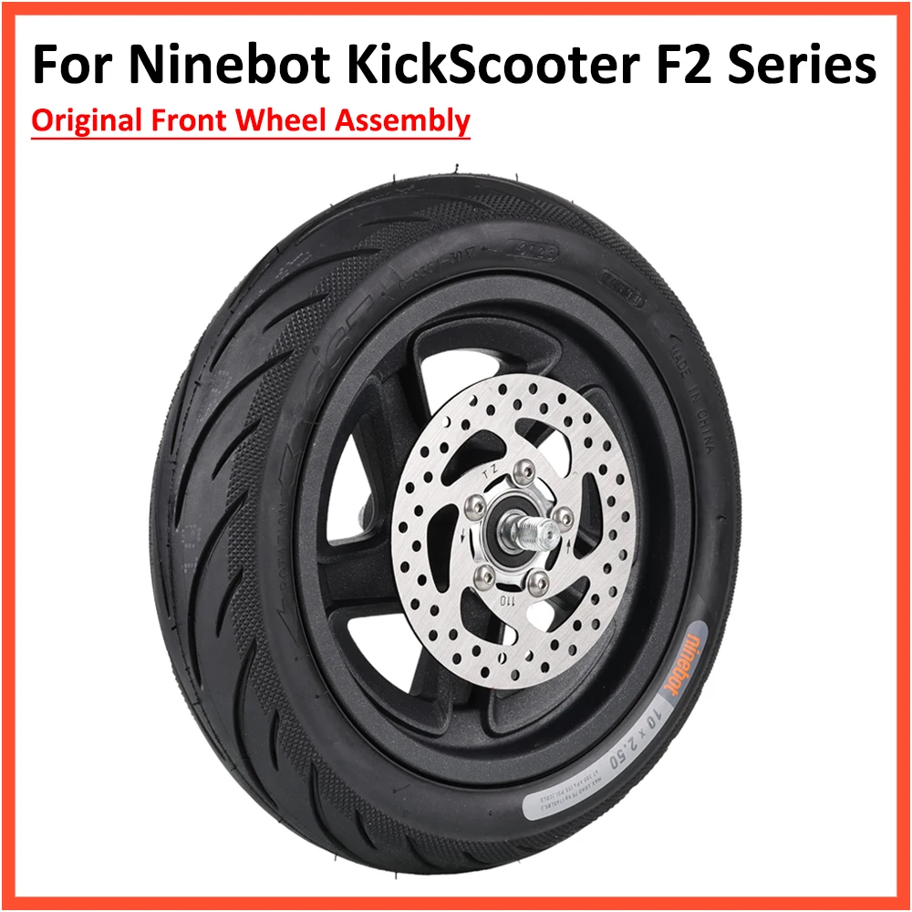 Gruppo Ruota Anteriore Originale Per Ninebot Kickscooter Serie F2 10 Pollici 10*2.5 Parti Della Ruota Del Vuoto Per Pneumatici Autosigillanti