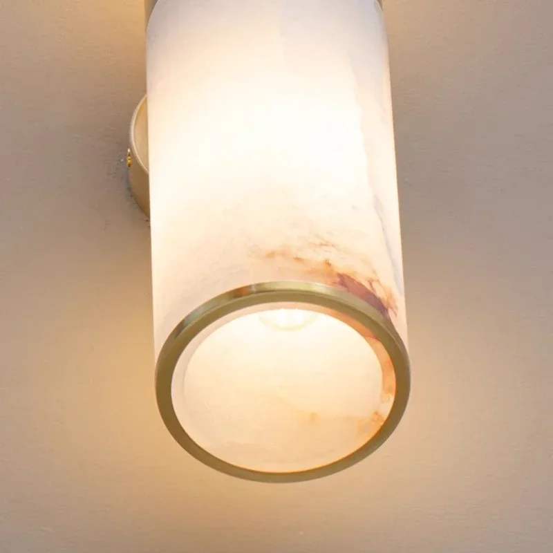 Modern home LED wall lamp room Living room bedroom bed decoration wall lamp study art designer retro marble