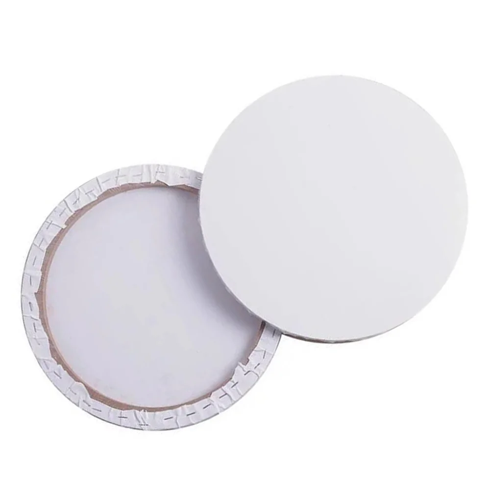 

Canvas Frames 2Pcs 40Cm Round Canvas Boards Painting Stretched Canvas Blank Cotton Canvas Panels