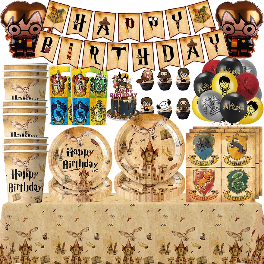 Hot Movie Happy Birthday Party Decoration Stoviglie Cake Topper Baby Shower Forniture Per Feste Latex Globlo Cartoon Tovaglia Decor