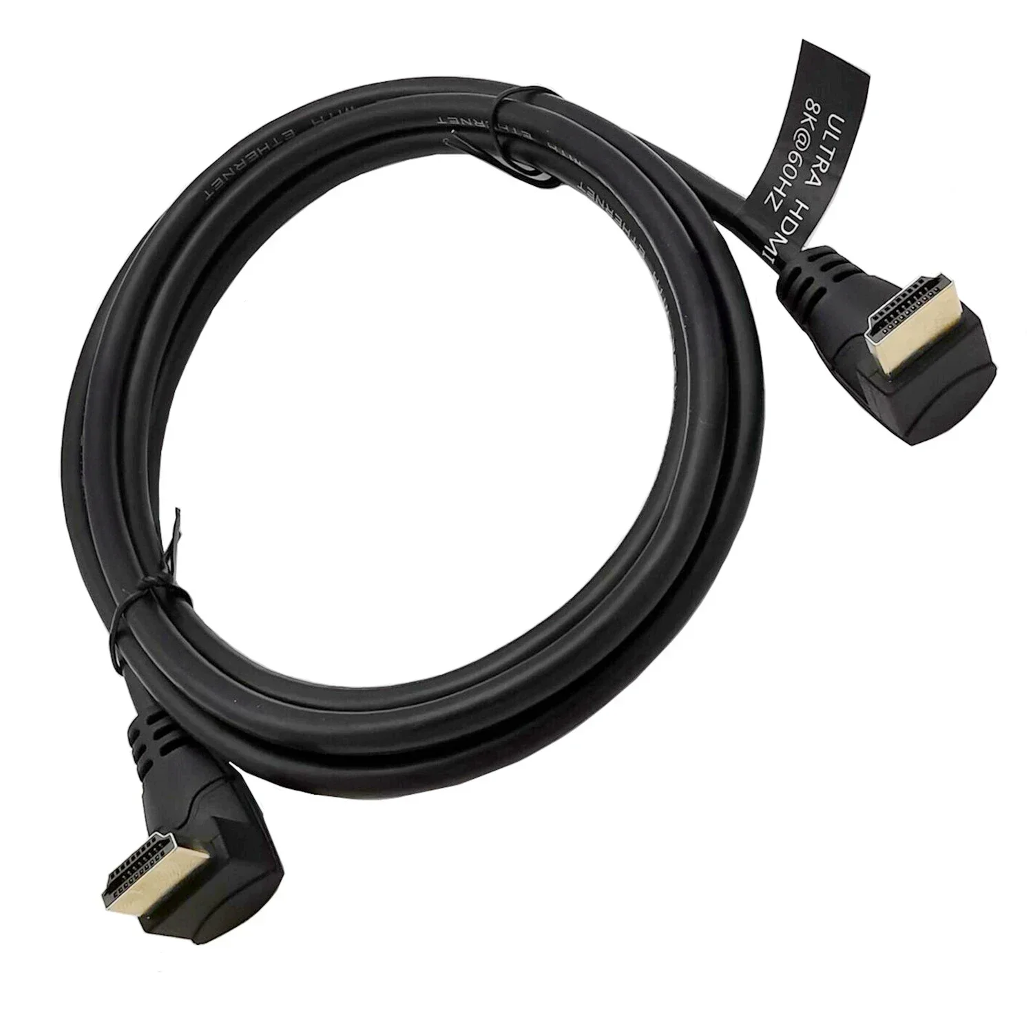 8K HDMI 호환 2.1 케이블 위 및 아래 90도 팔꿈치 각도 케이블 8K@ 60HZ TV PC 프로젝터 PS3 PS4 노트북 0.3M 0.6M 1.8M