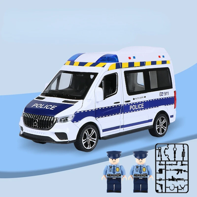 remote control car price Nicce 1:24 Benz Hospital Rescue Ambulance Metal Car Model Pull Back Sound and Light Alloy Car Toys for Children Boys Gifts A408 remote control cars for adults RC Cars