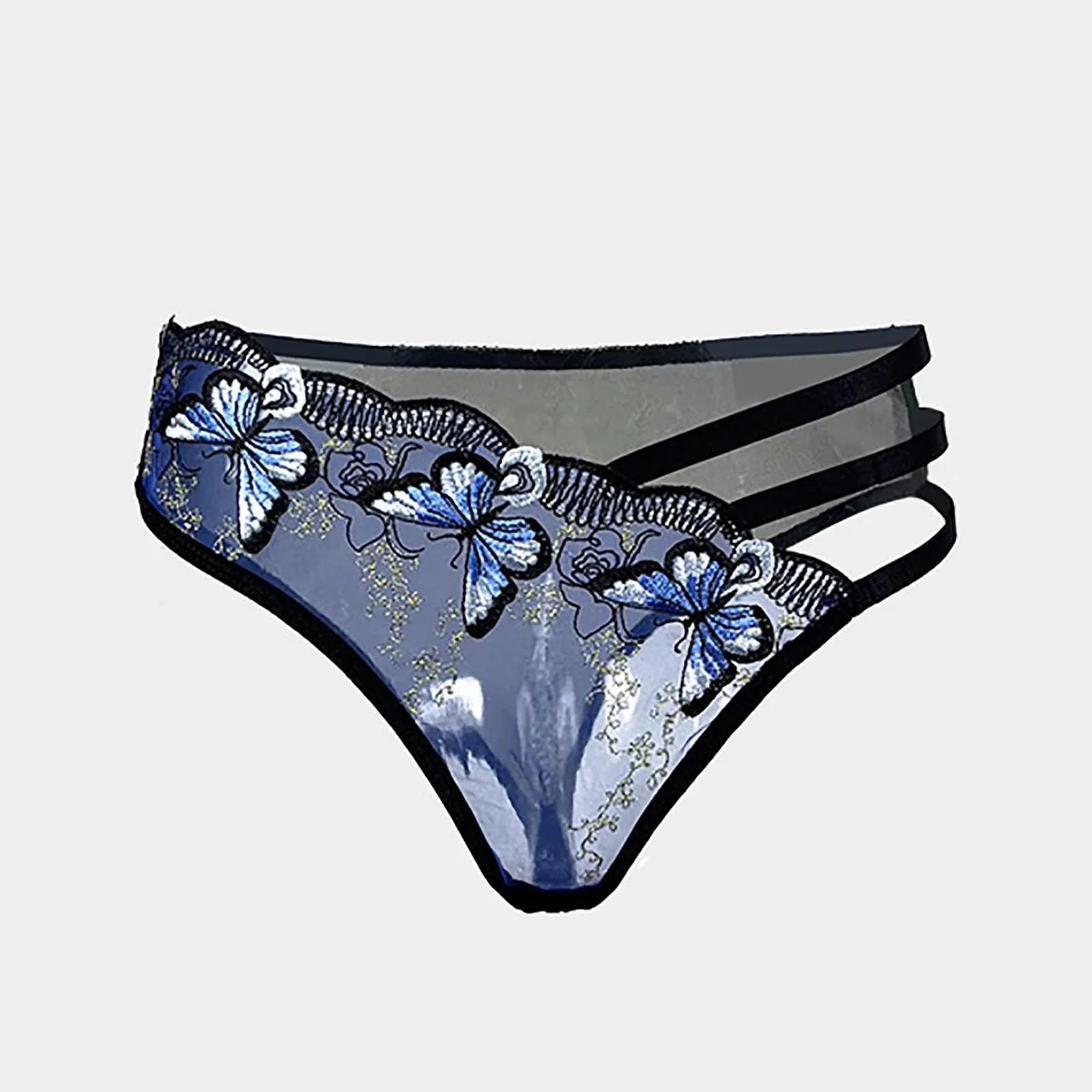 High Cut Briefs Women Seamless Underwear Lingerie Sexy Lace Strap Hollowed Out Alluring Butterfly Embroidery Thong women panties,female underwear,seamless panties,lace panties,womens underwear
