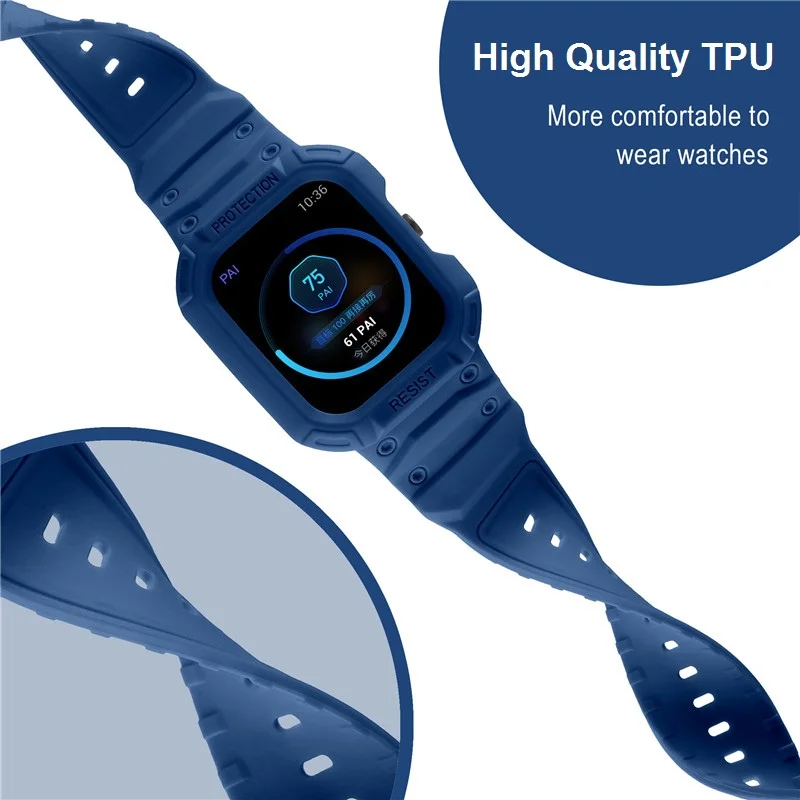 Huami Amazfit GTS 1/2/3/4 소프트 TPU 케이스 스트랩, 견고한 아머 만능 보호 통합 케이스 및 스트랩