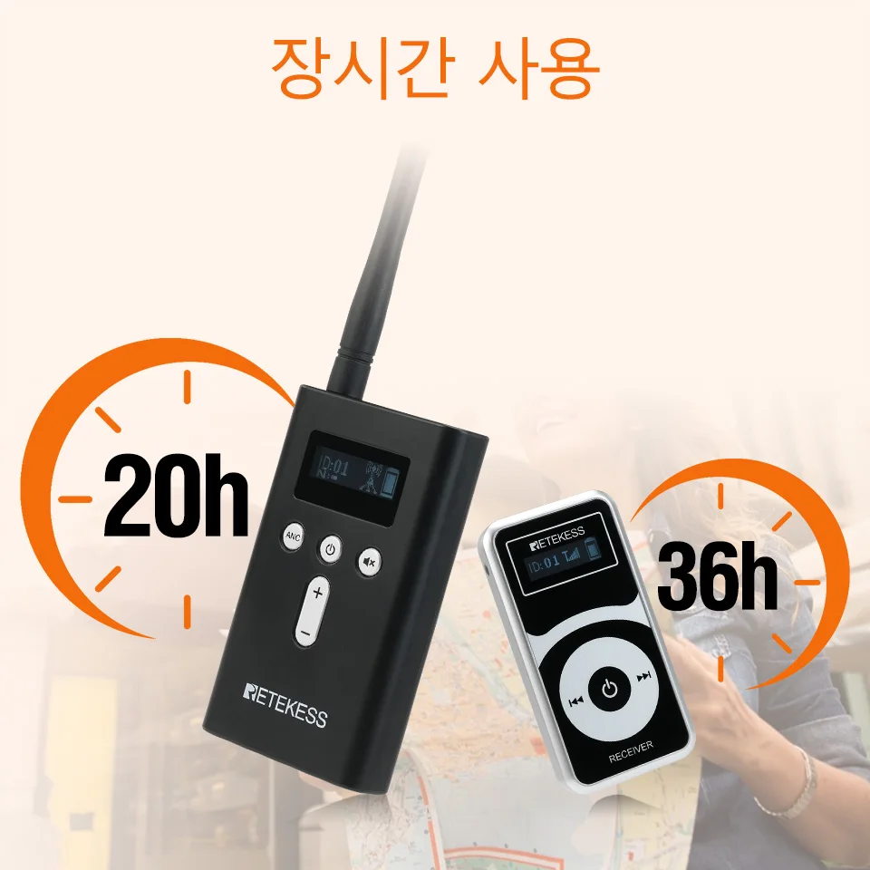 레테케스 T130P T131P 무선 투어 가이드 시스템 위스퍼 라디오 가이드 오디오 가이드 세트 송신기 수신기 마이크 여행 및 회의용