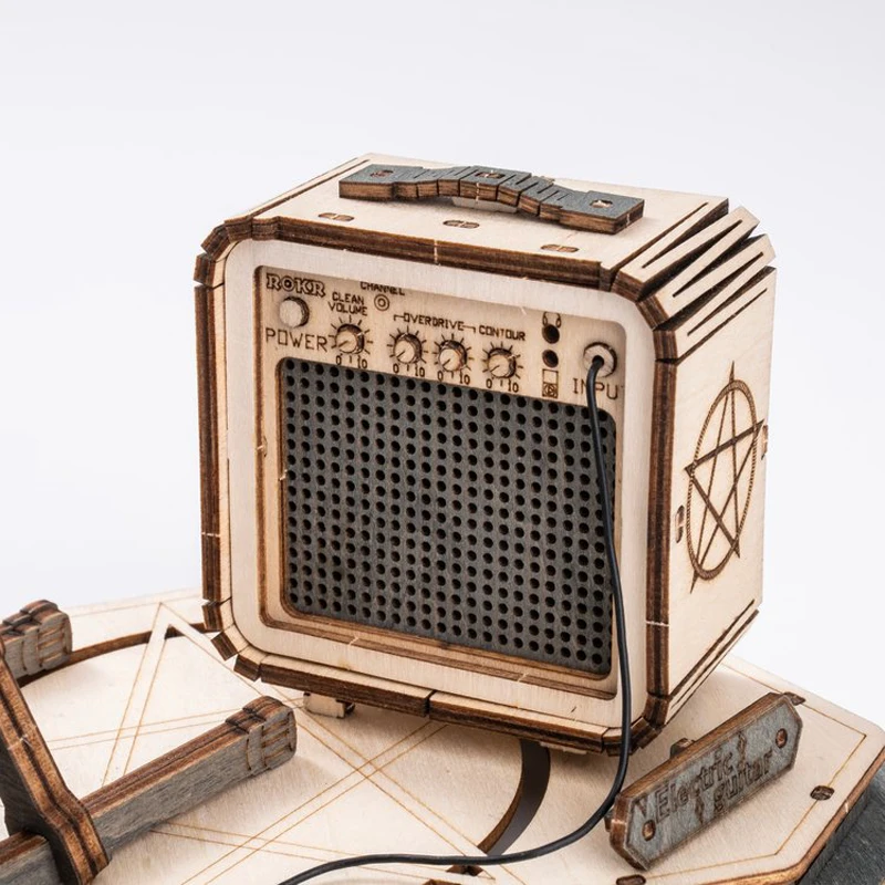 ROKR Electric Guitar 3D Wooden Puzzle Kit