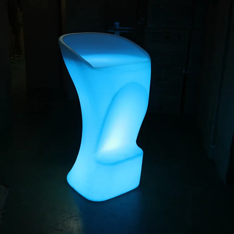 New Led Luminous And Chairs High Table Bar Counter Table Bar Colorful Outdoor Activities Combination Furniture Ktv Coffe