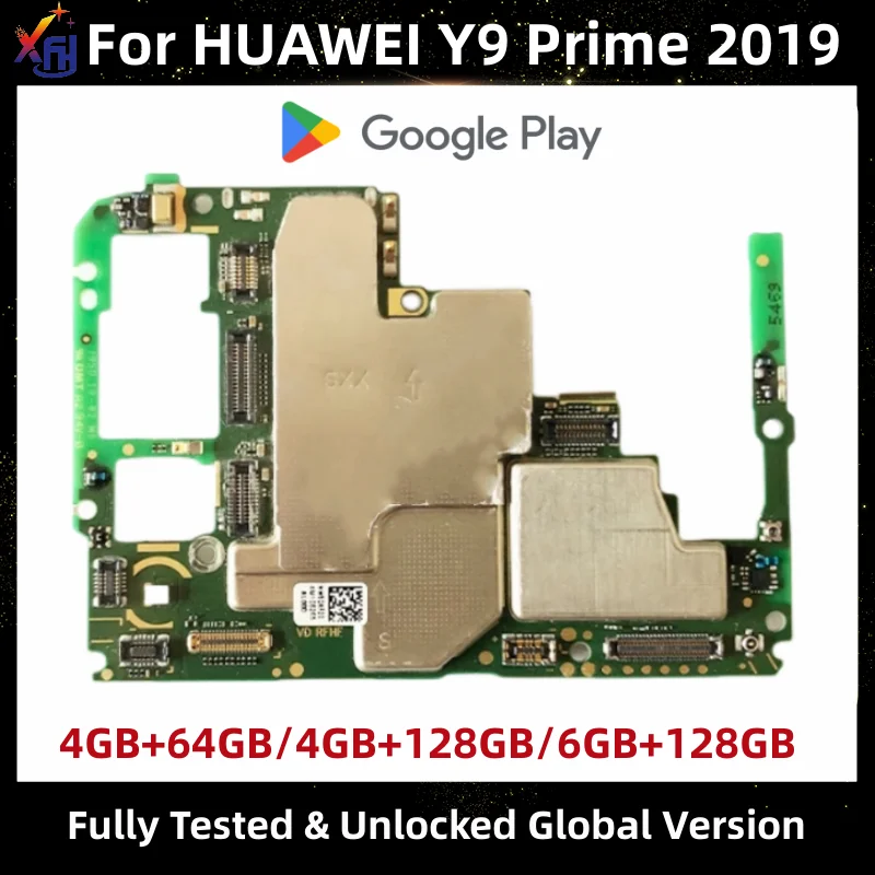 

Motherboard for HUAWEI Y9 Prime 2019, 64GB, 128GB ROM, Mainboard with Kirin 710F Processor