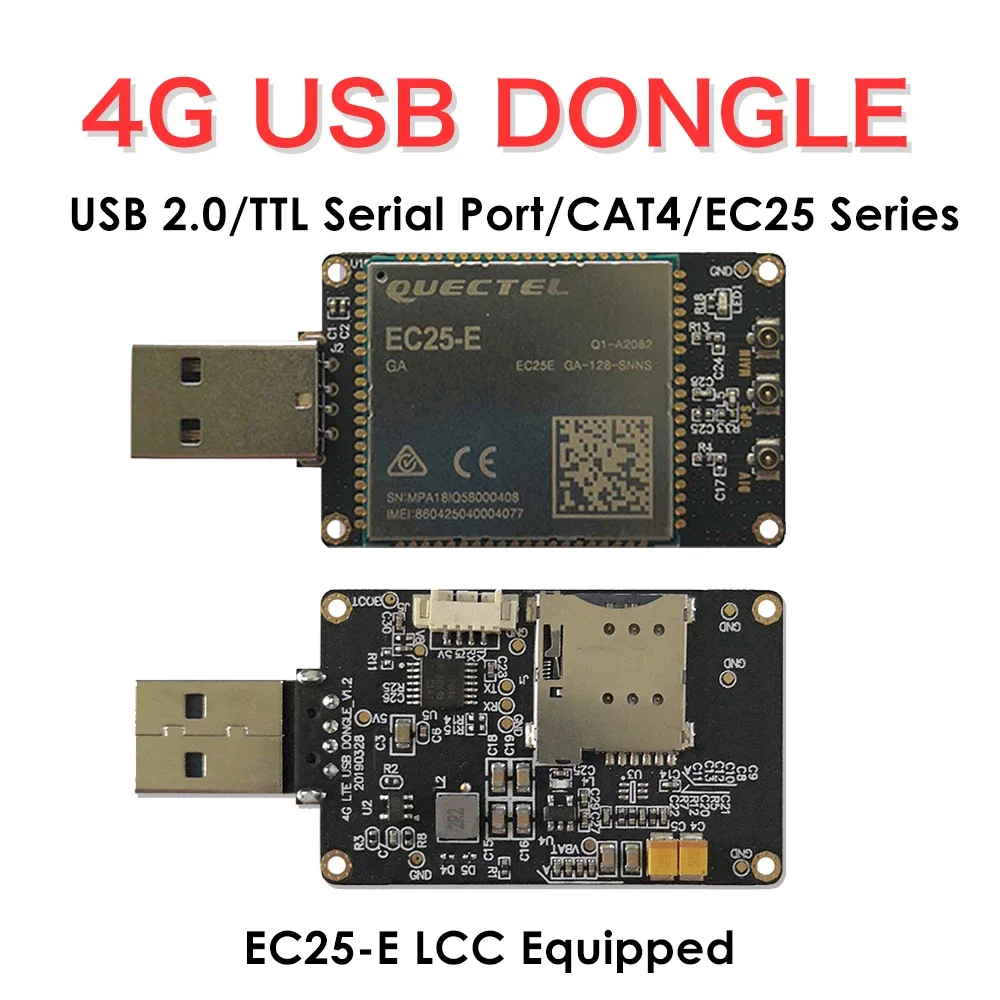 Dongle Usb 4G Lte Con Supporto Per Slot Per Schede Sim Ec25-E Vodafone/Telecom Telekom/Skt Lte Fdd B1/B3/B5/B7/B8/B20